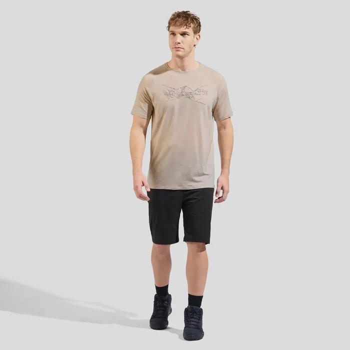 Ascent Performance Wool 130 Run Bike Hike Tshirt Silver Cloud Melange Men Odlo TShirts and Polos Ascent Performance Wool 130 Run Bike Hike Tshirt Silver Cloud Melange Men Odlo TShirts and Polos