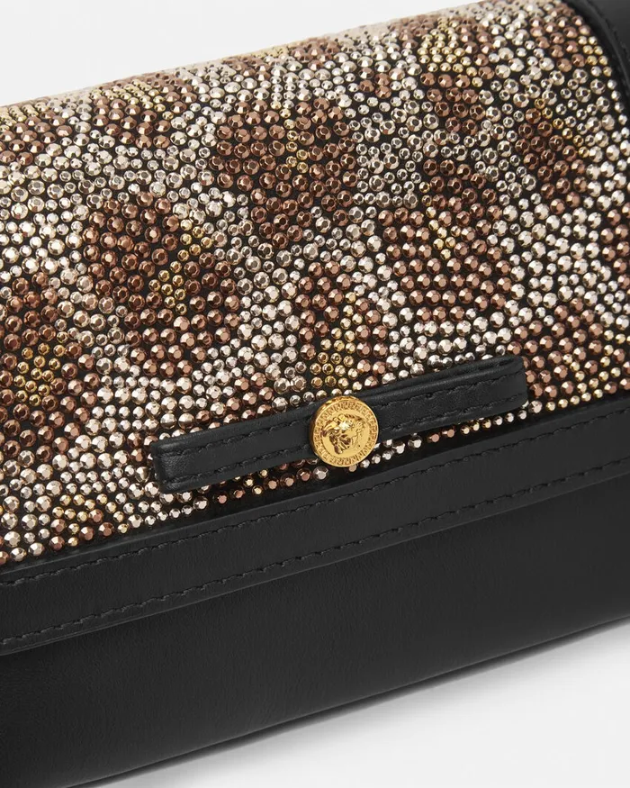 Bags and Accessories Kids Versace Crystal Leopard Shoulder Bag 2bs3v