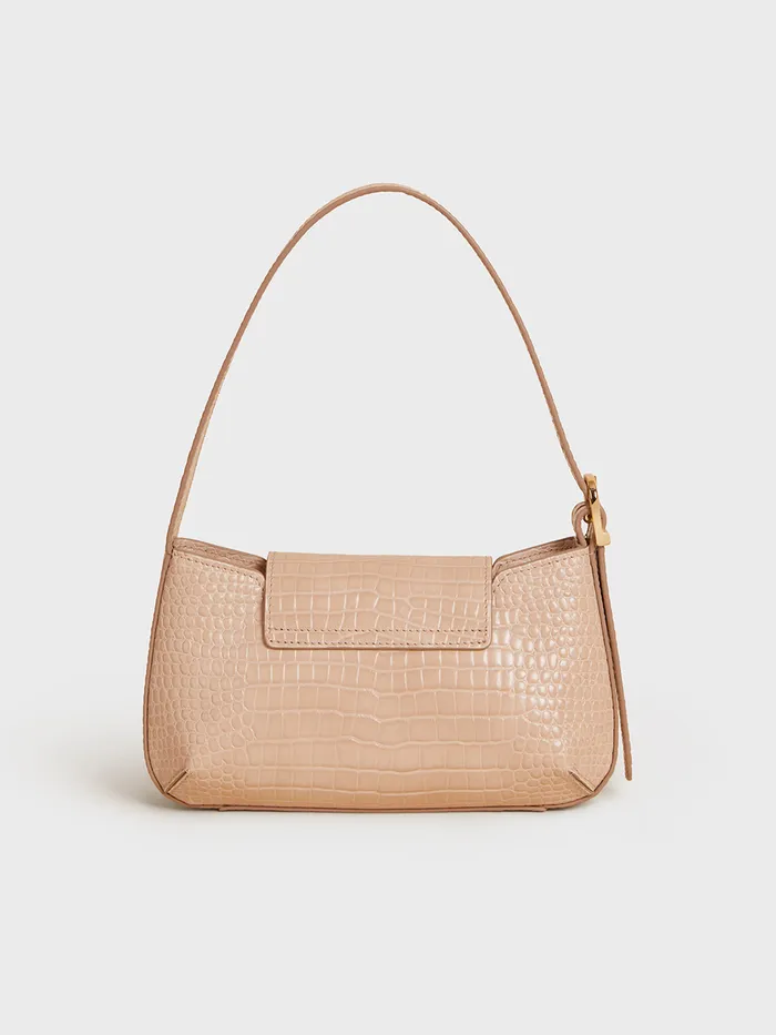 Bags and Baskets Rouje Women Baguette Bag Beige