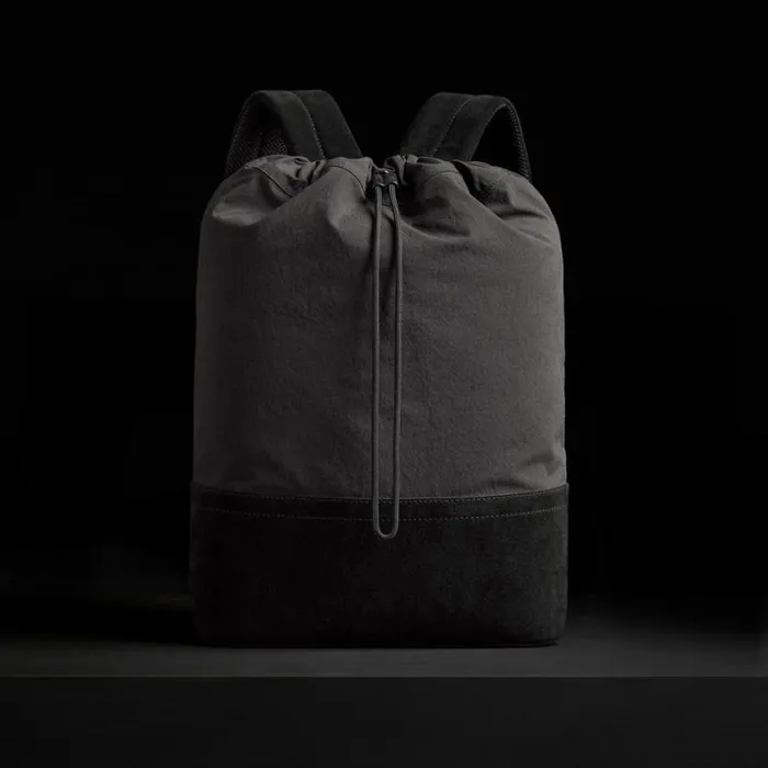 Bags MenWomen James Perse LA Drawstring Bucket Backpack Black
