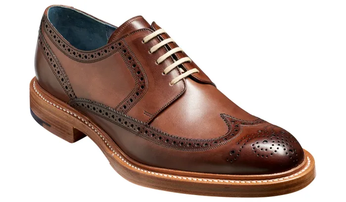 Bailey 8211 Ebony Hand Painted Mens Barker Shoes Mens Derbys