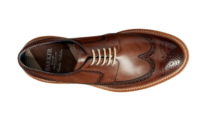 Bailey 8211 Ebony Hand Painted Mens Barker Shoes Mens Derbys