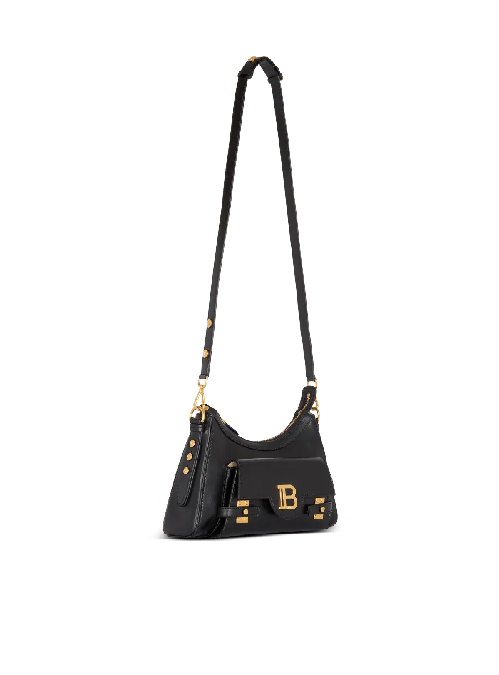 Balmain Crossbody Bags Women Calfskin BBuzz Hobo Bag Black