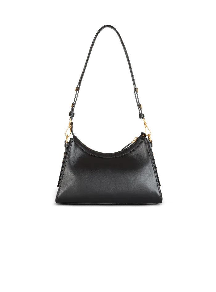 Balmain Crossbody Bags Women Calfskin BBuzz Hobo Bag Black