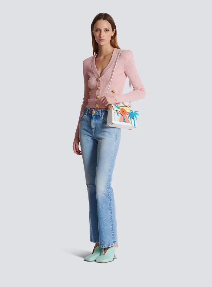 Balmain Denim Women Flared Denim Jeans Blue