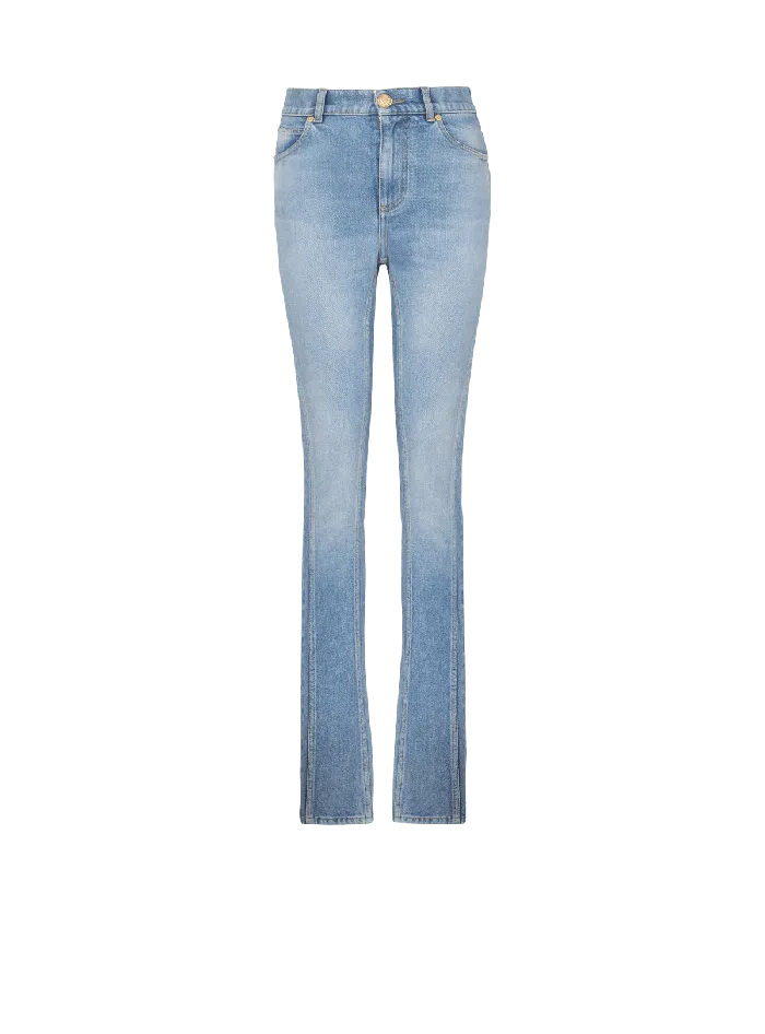 Balmain Denim Women Light Blue Denim Slimfit Jeans Blue