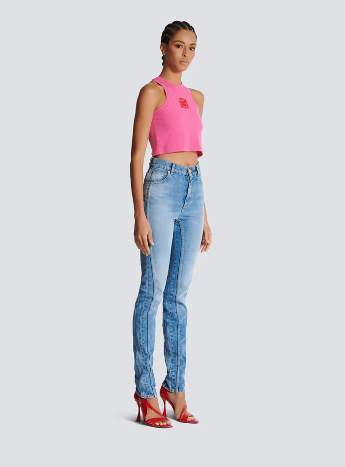 Balmain Denim Women Light Blue Denim Slimfit Jeans Blue