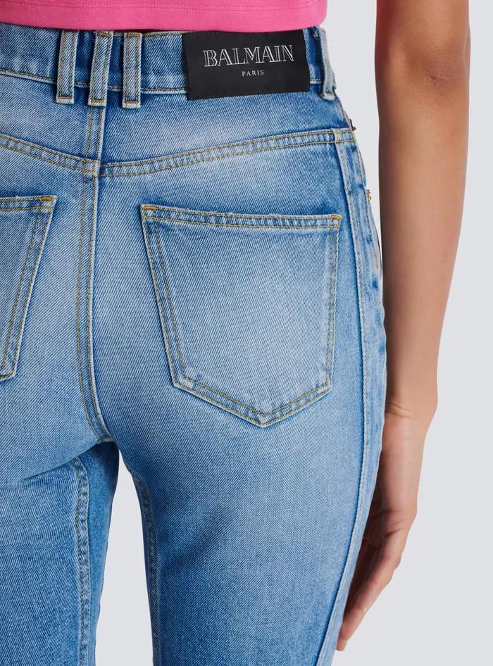 Balmain Denim Women Light Blue Denim Slimfit Jeans Blue