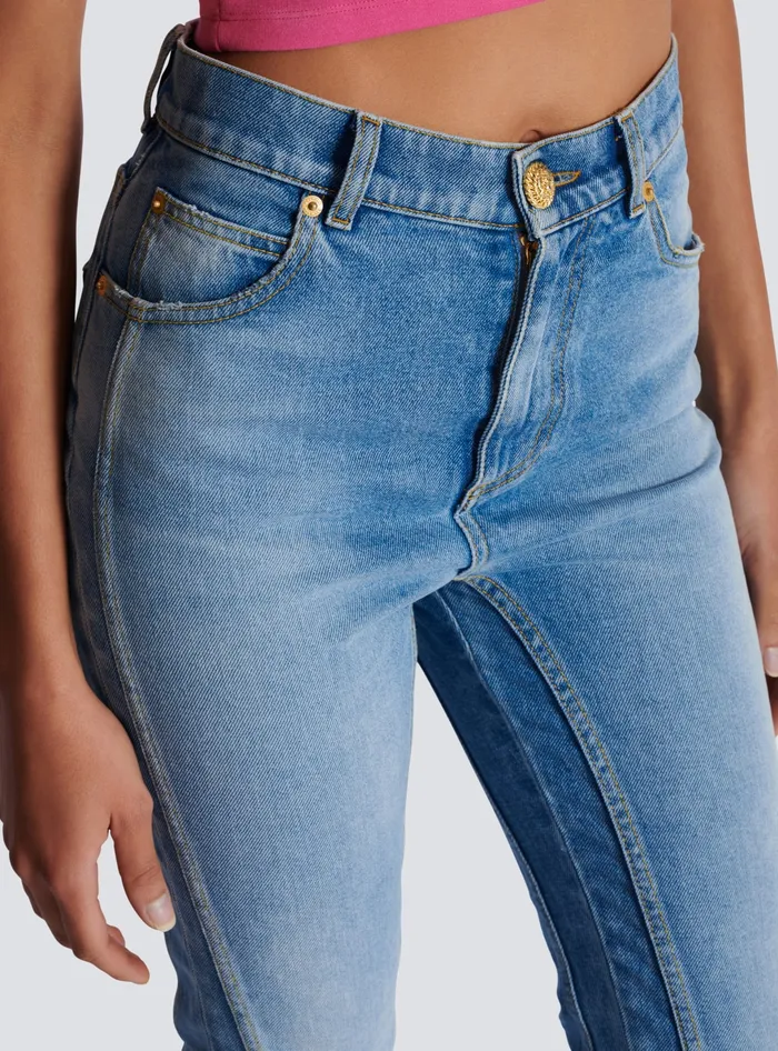 Balmain Denim Women Light Blue Denim Slimfit Jeans Blue