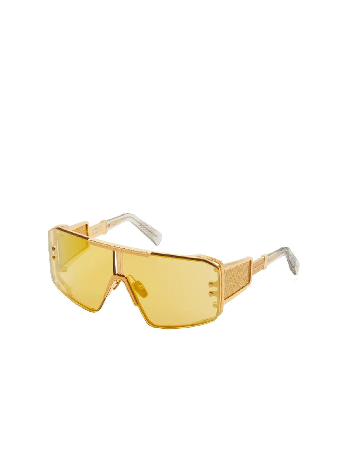 Balmain Eyewear WomenMen Le Masque Sunglasses Gold