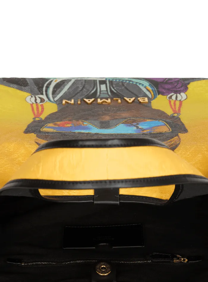 Balmain Grocery Bags Women Disney X The Lion King 8211 BArmy Grocery Bag With Nika Mtwana Print Multicolor