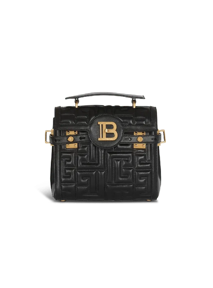 Balmain Handbags Women BBuzz 23 Quilted Leather Bag Black