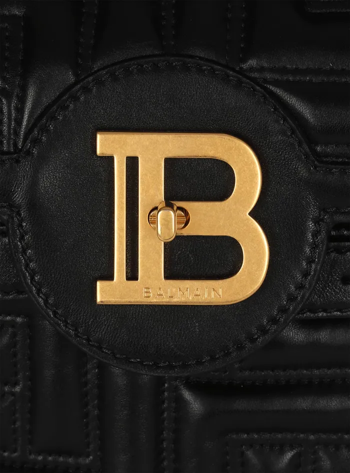 Balmain Handbags Women BBuzz 23 Quilted Leather Bag Black