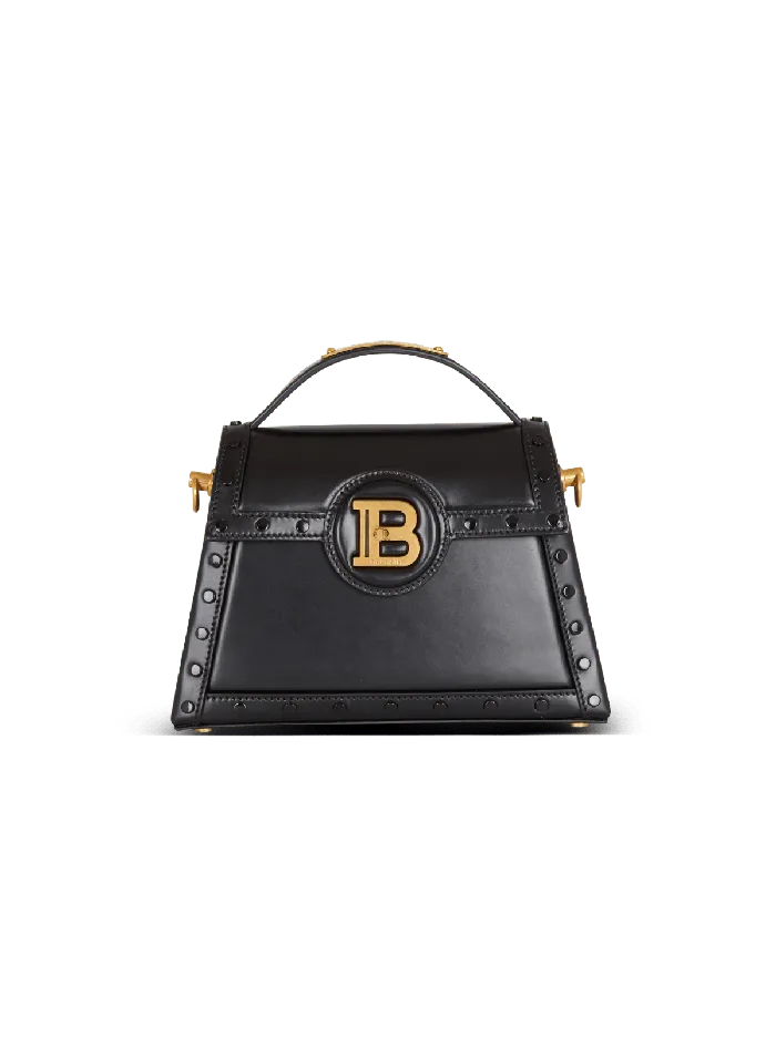 Balmain Handbags Women BBuzz Dynasty Bag In Glazed Leather Black