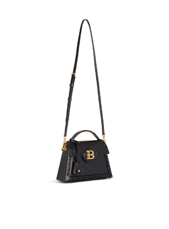 Balmain Handbags Women BBuzz Dynasty Bag In Glazed Leather Black