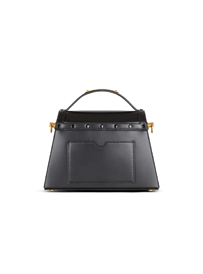 Balmain Handbags Women BBuzz Dynasty Bag In Glazed Leather Black