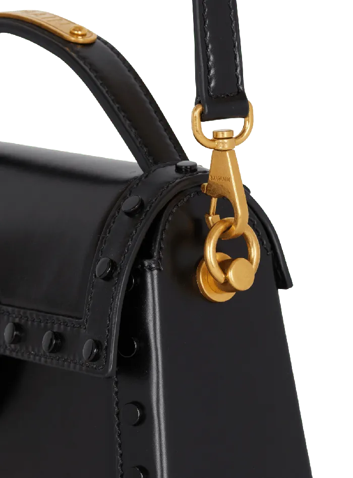 Balmain Handbags Women BBuzz Dynasty Bag In Glazed Leather Black
