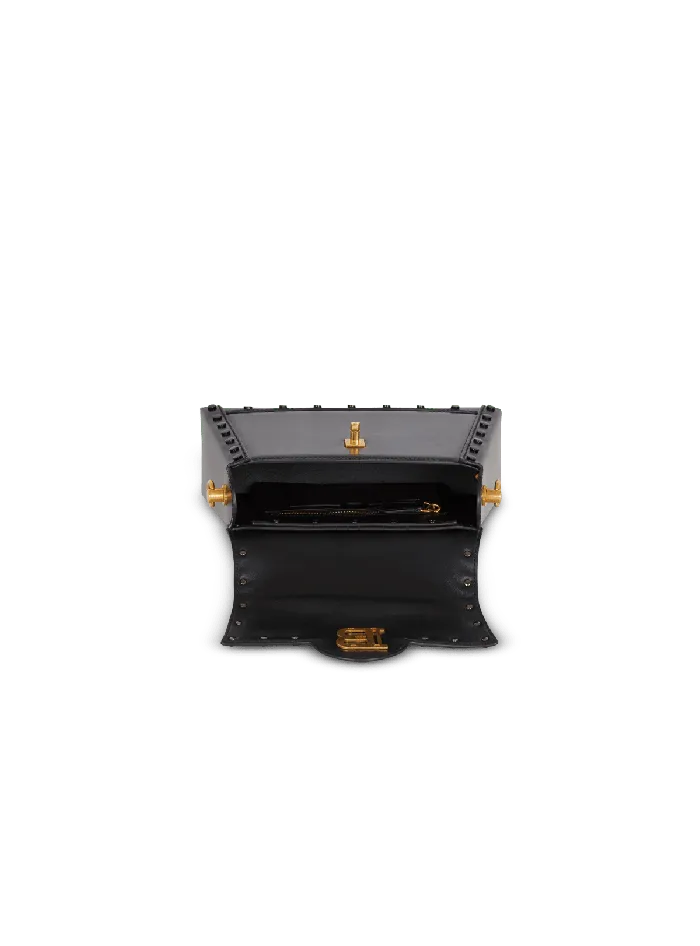 Balmain Handbags Women BBuzz Dynasty Bag In Glazed Leather Black