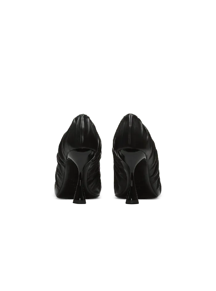 Balmain High Heels and Pumps Women Eden Pumps In Gathered Lambskin Black
