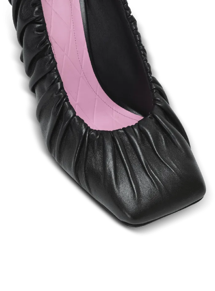 Balmain High Heels and Pumps Women Eden Pumps In Gathered Lambskin Black