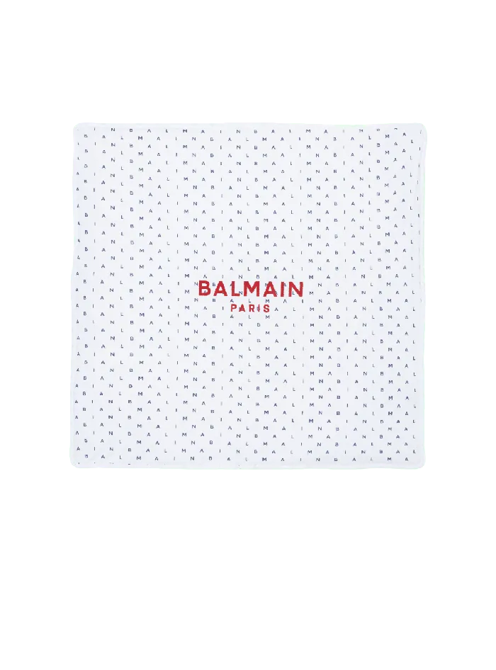 Balmain Kids Paris Blanket White