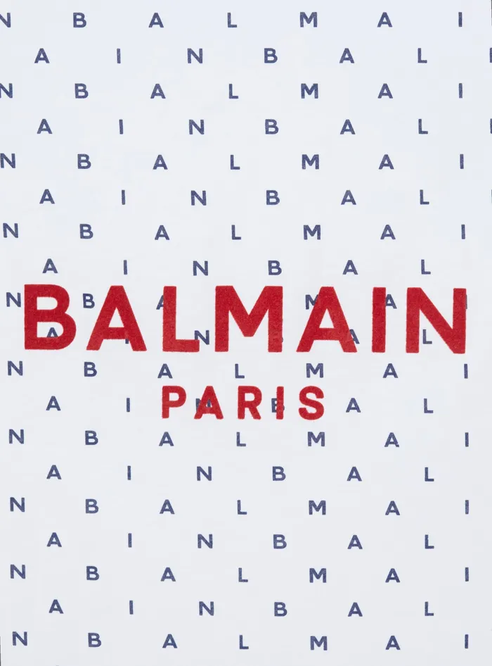 Balmain Kids Paris Blanket White