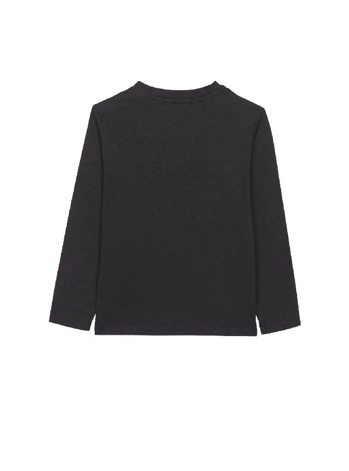 Balmain Kids Paris Tshirt Black