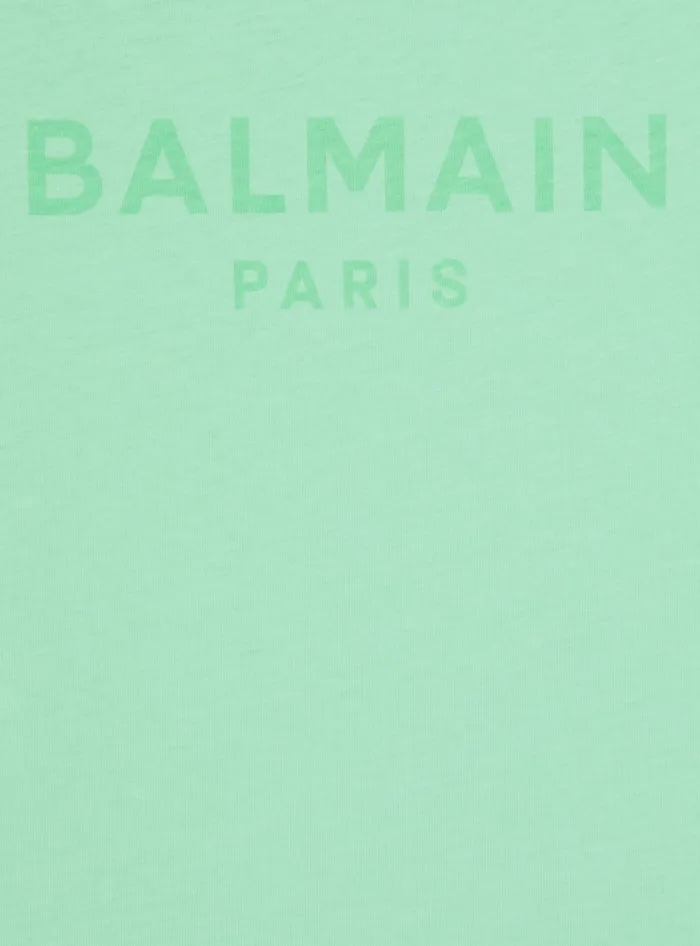 Balmain Kids Paris Tank Top Green