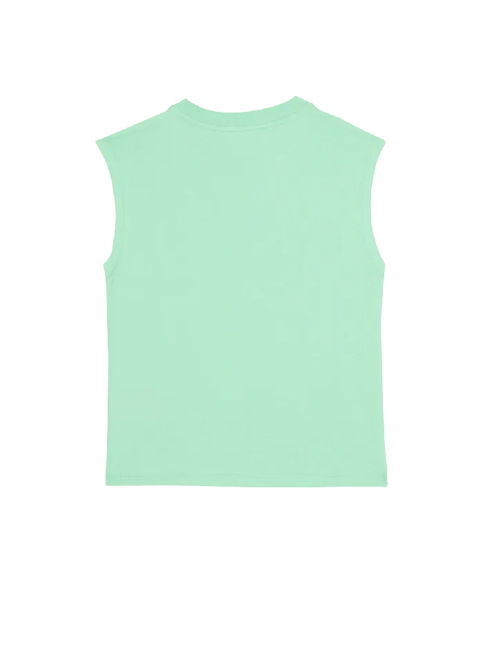 Balmain Kids Paris Tank Top Green