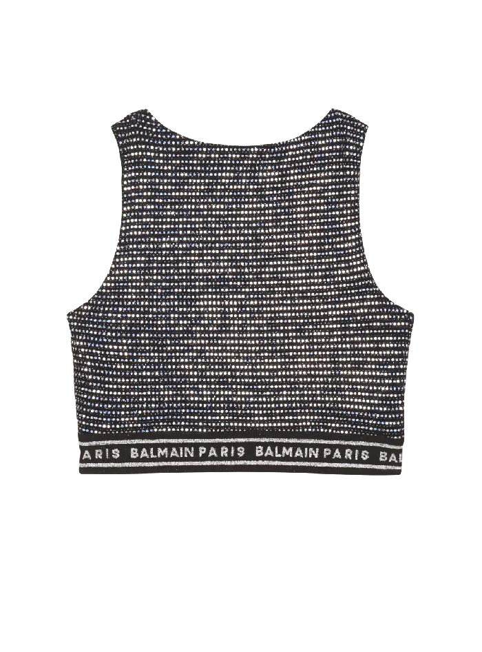 Balmain Kids Sports Bra Black
