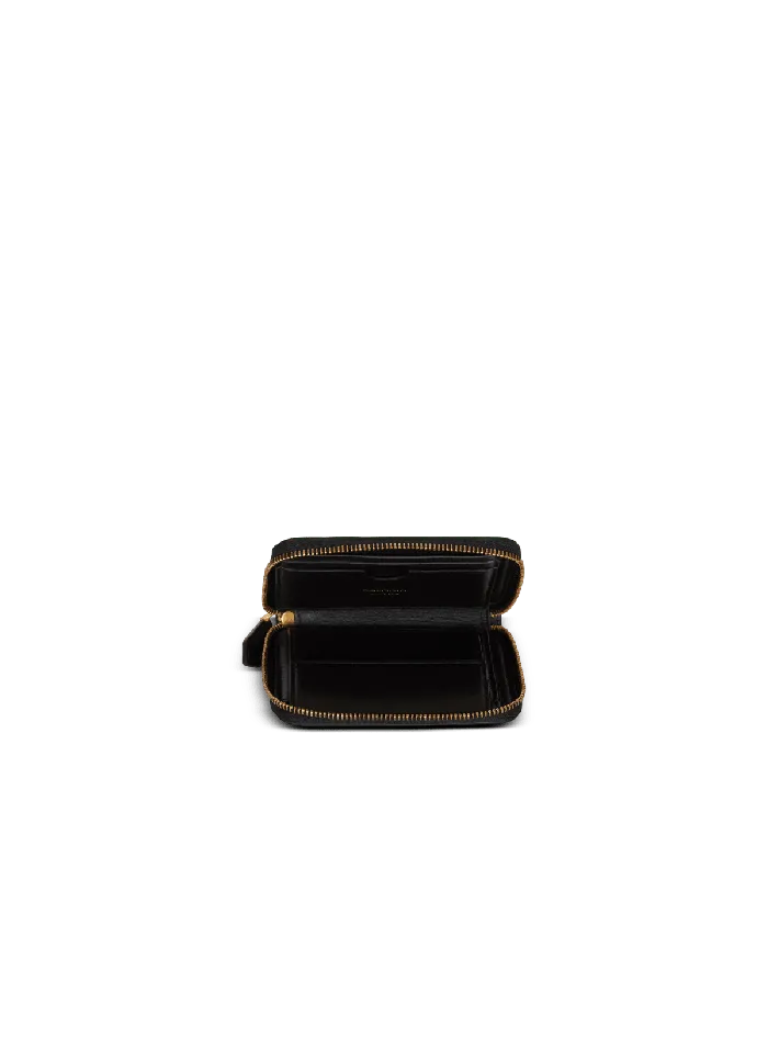 Balmain Small Leather Goods Women BBuzz Leather Purse Black