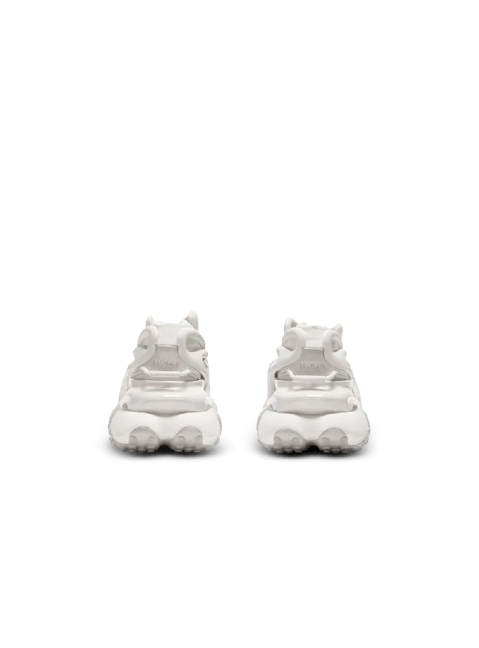 Balmain Sneakers Men Neoprene And Leather Unicorn Lowtop Sneakers White