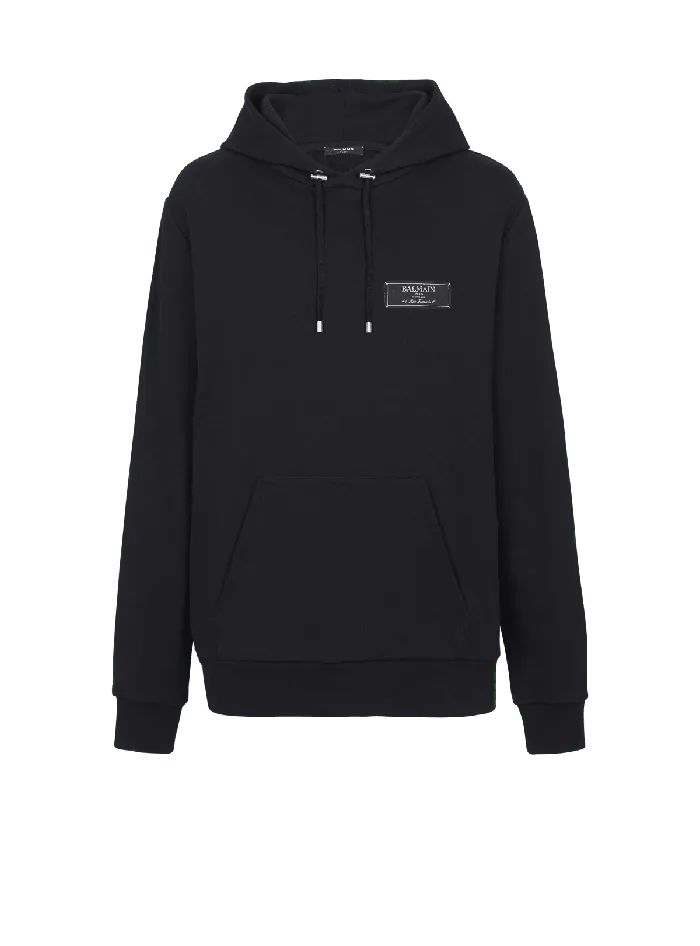 Balmain Sweatshirts Men Pierre Hoodie Black