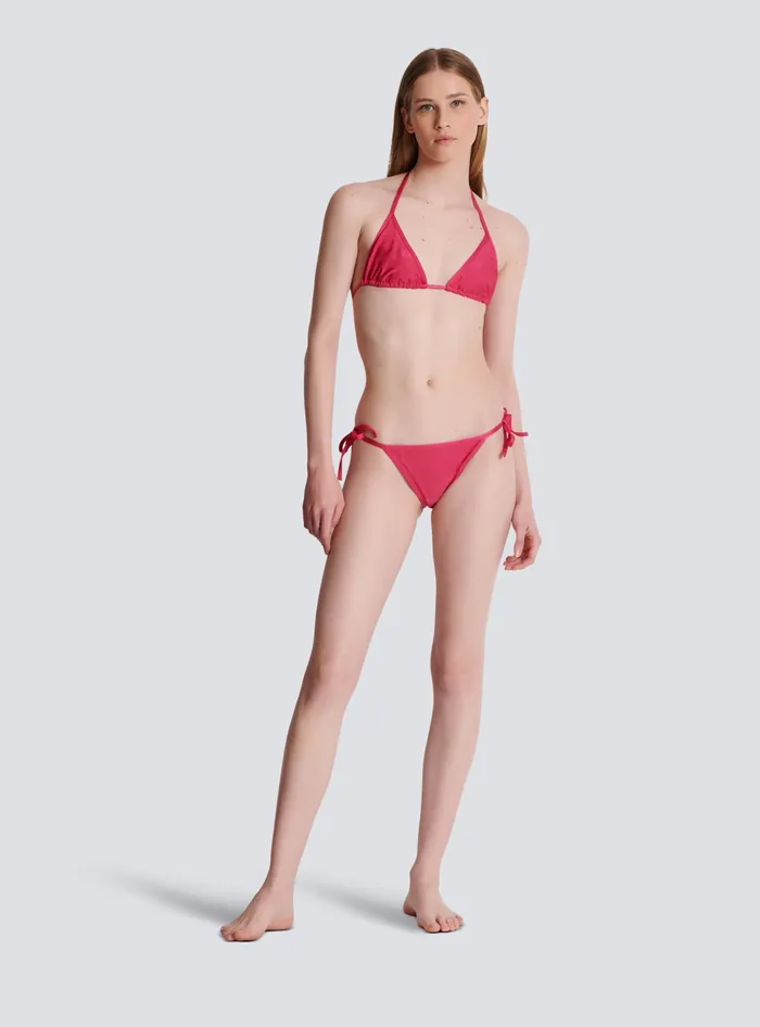Balmain Swimwear Women Triangle Bikini Pink