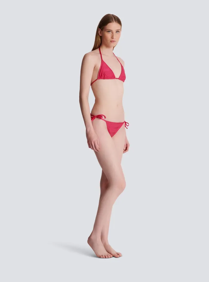 Balmain Swimwear Women Triangle Bikini Pink