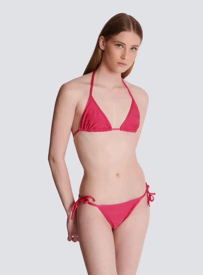 Balmain Swimwear Women Triangle Bikini Pink