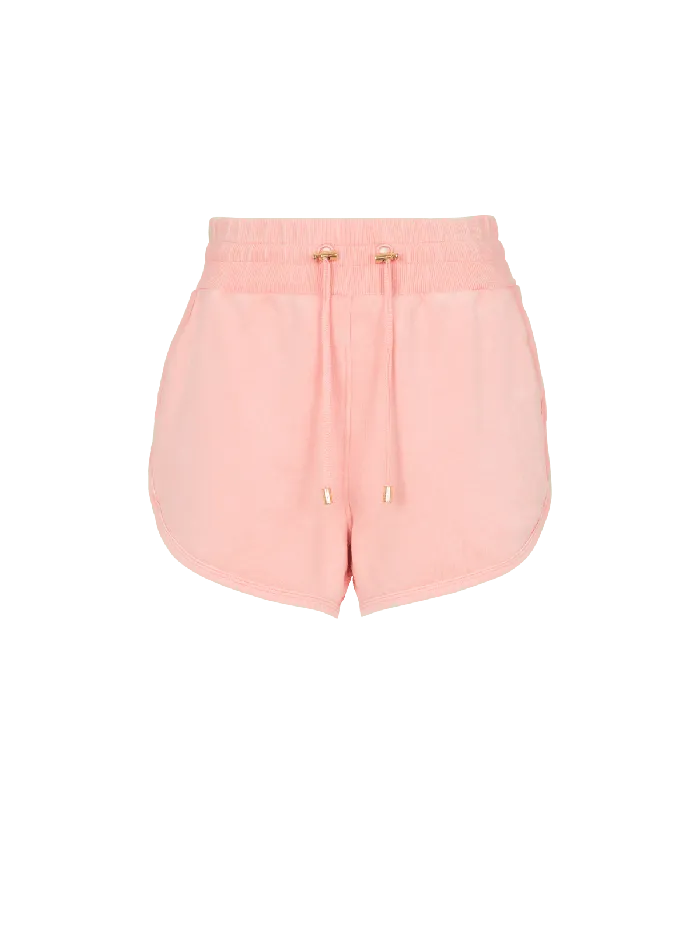 Balmain Trousers And Shorts Women Shorts With Vintage Embroidery Pink