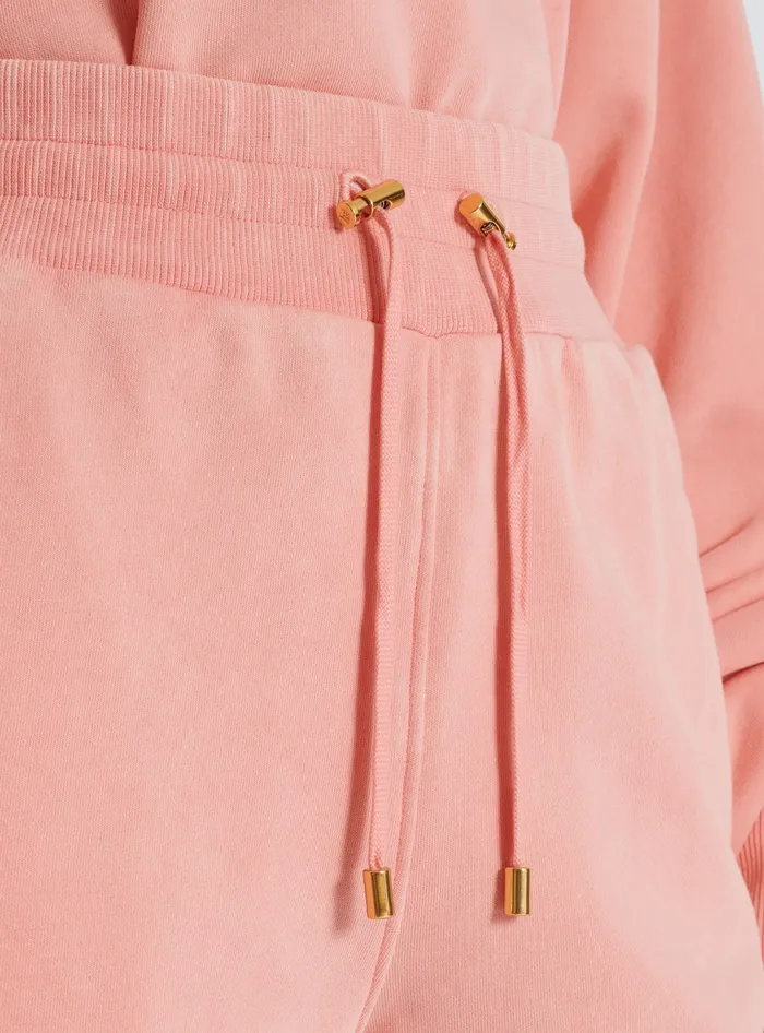 Balmain Trousers And Shorts Women Shorts With Vintage Embroidery Pink