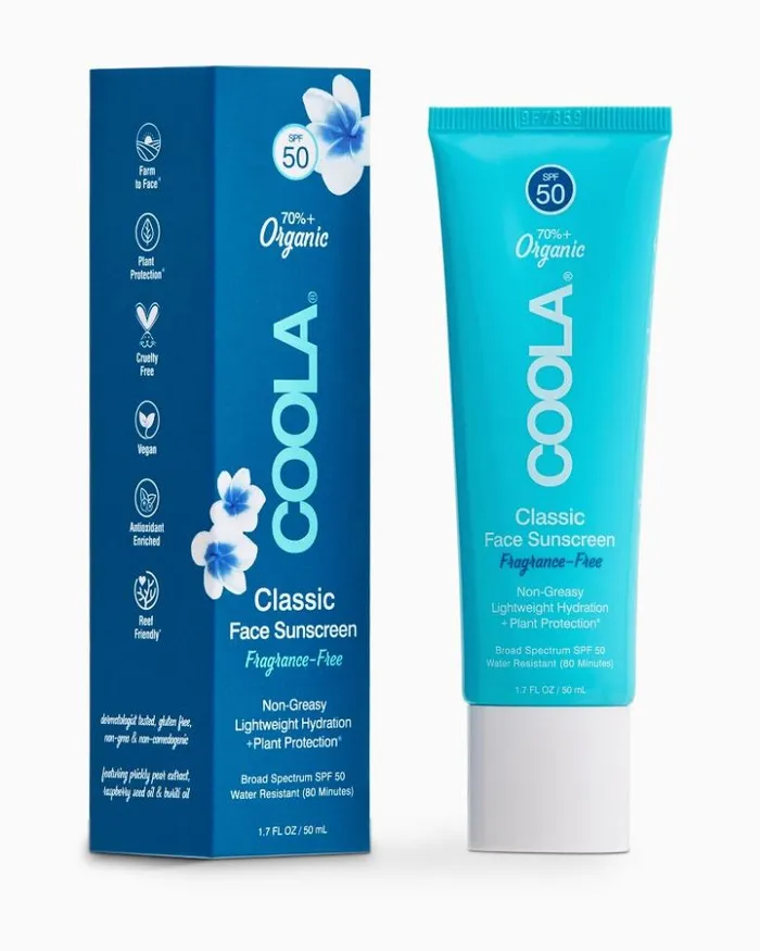 Beach and Home Tommy Bahama Beach Accessories FragranceFree SPF 50 Face Sunscreen By COOLA Multicolor