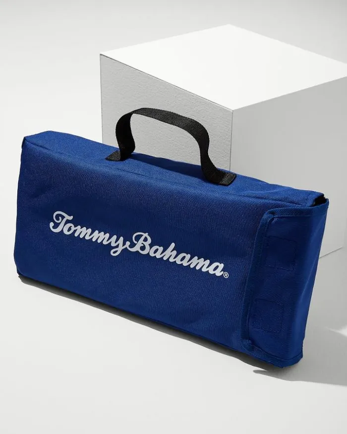 Beach and Home Tommy Bahama Beach Accessories Personal Folding Beach Table Navy