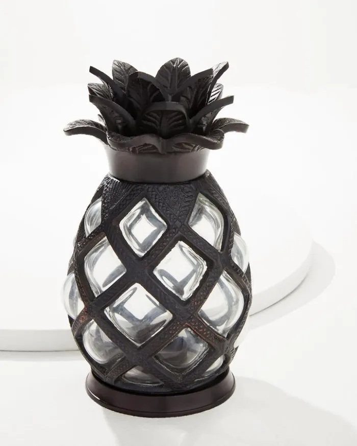 Beach and Home Tommy Bahama Outdoor Accessories Large Glass Pineapple Votive Holder Clear Beach and Home Tommy Bahama Outdoor Accessories Large Glass Pineapple Votive Holder Clear