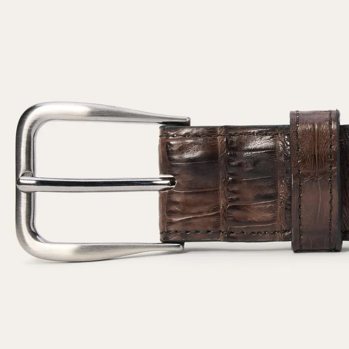 Belts Men Stetson Caiman Western Tab Belt 8211 1 14quot Width Cigar Classic