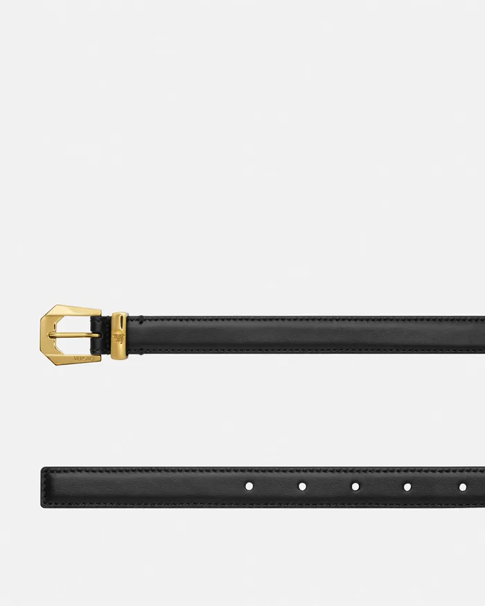 Belts Men Versace Medusa Heritage Leather Belt 08034 Blackgold