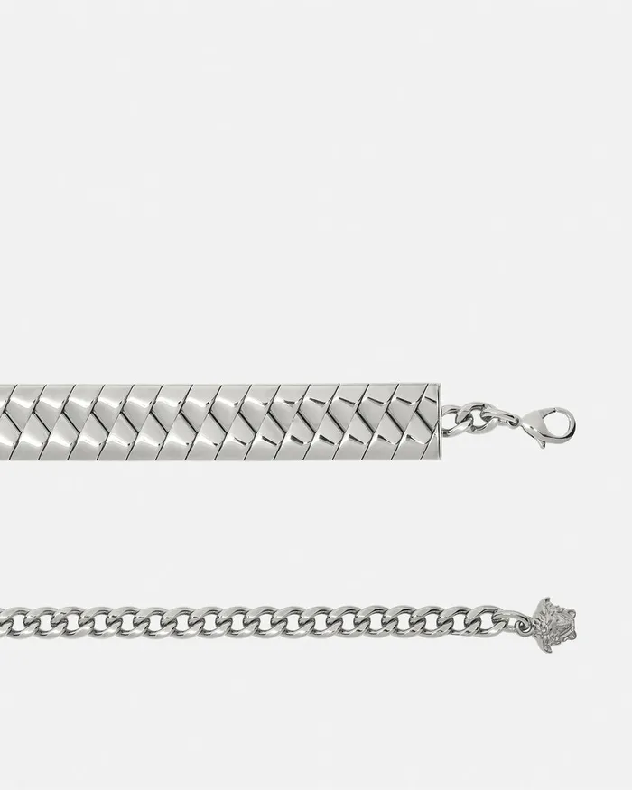 Belts WomenMen Versace Bind Chain Belt 12034 Metallic