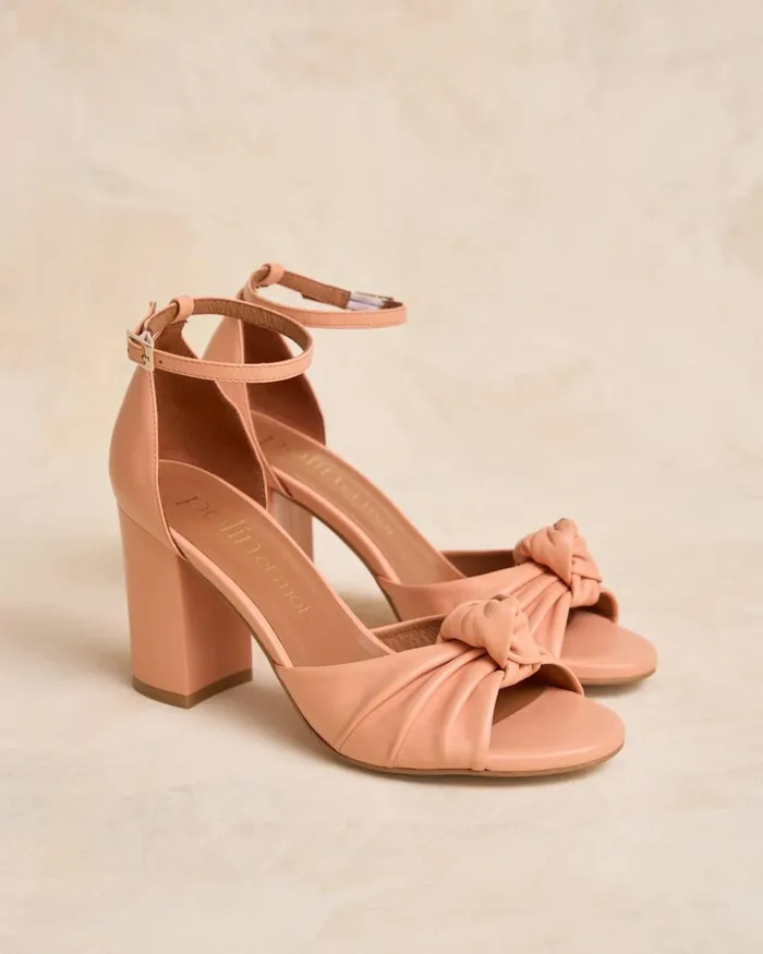 Beni Heel Sandal Peach Women Polin Et Moi Sandals