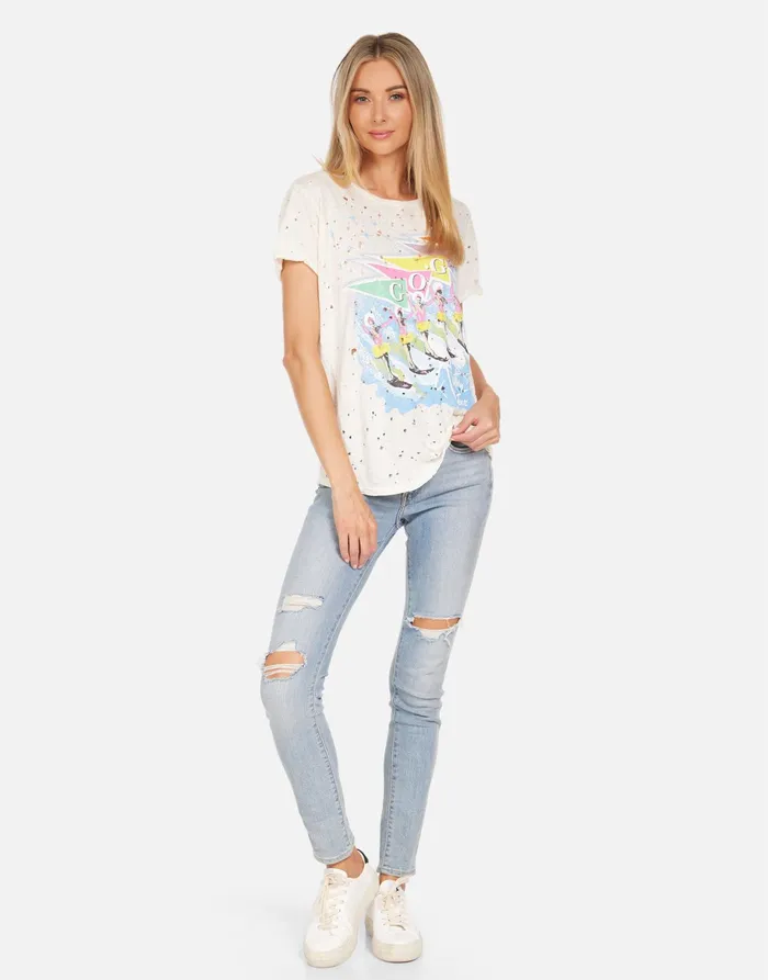 Bess The GOGO039s Vacation Tour Milk Women039s Lauren Moshi Short Sleeve