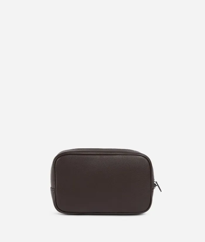 Beta Leather Carryall Case Dark Brown Man Alviero Martini Pouches and Toiletry Bags