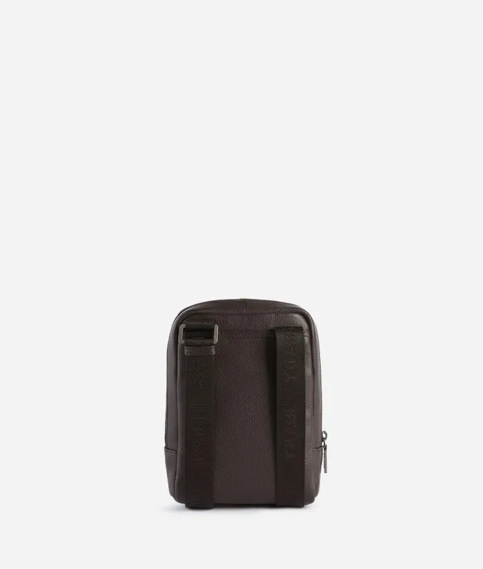 Beta Leather Small Crossbody Bag Dark Brown Man Alviero Martini Crossbody and Messenger Bags