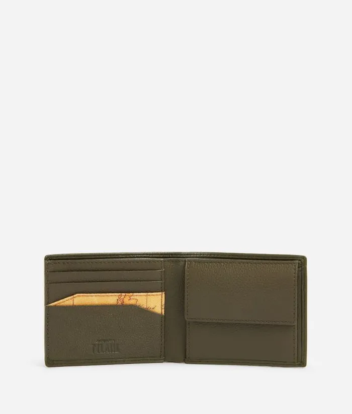 Beta Leather Small Wallet Military Green Man Alviero Martini Wallets