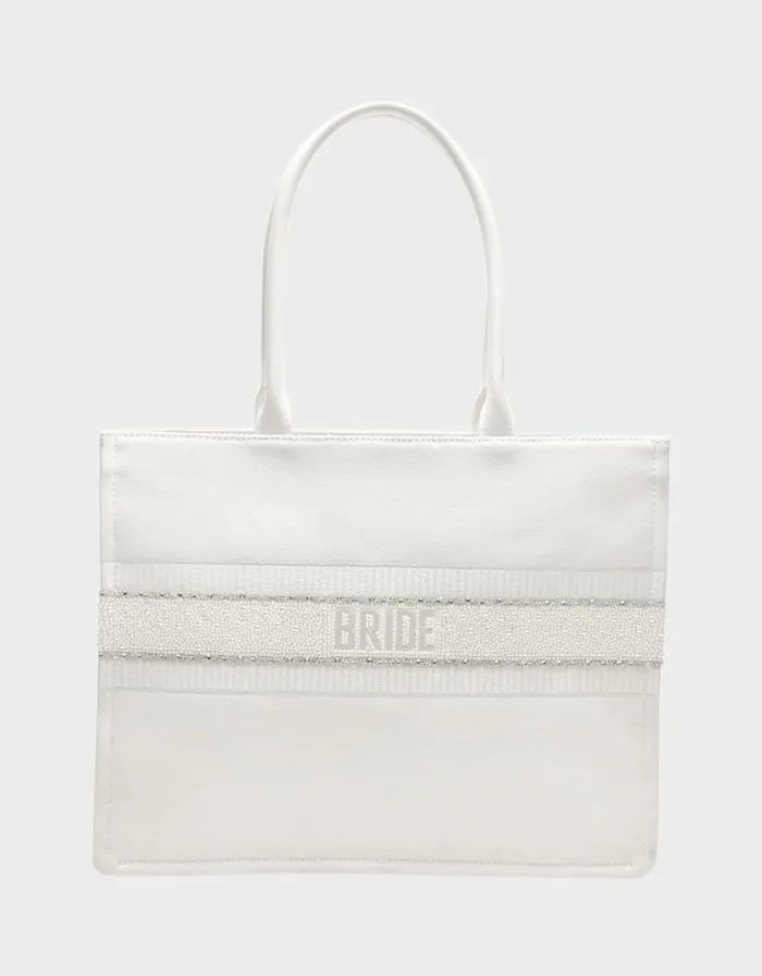 Betsey Johnson Women BRIDE TOTE WHITE
